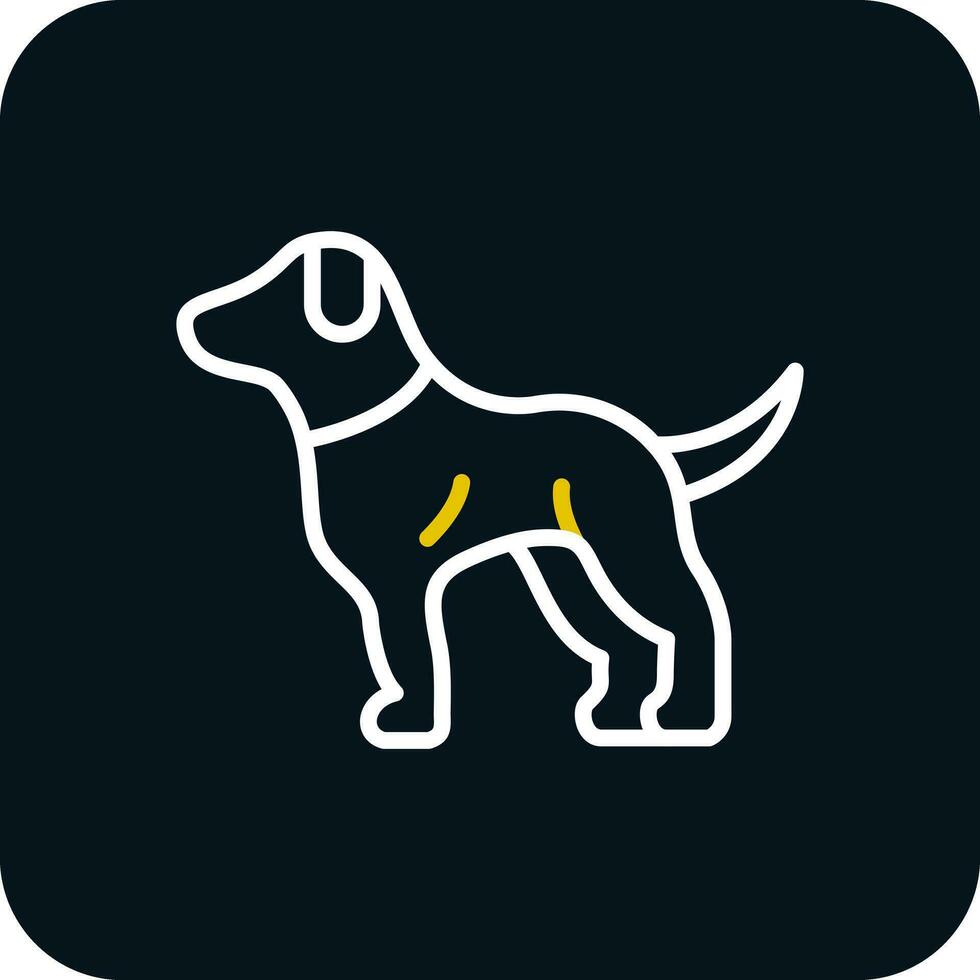 Hund-Vektor-Icon-Design vektor