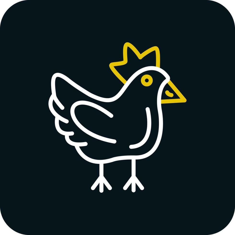 kyckling vektor ikon design