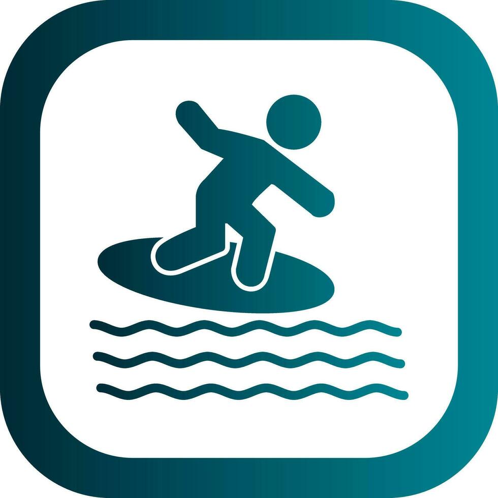 Surfen-Vektor-Icon-Design vektor