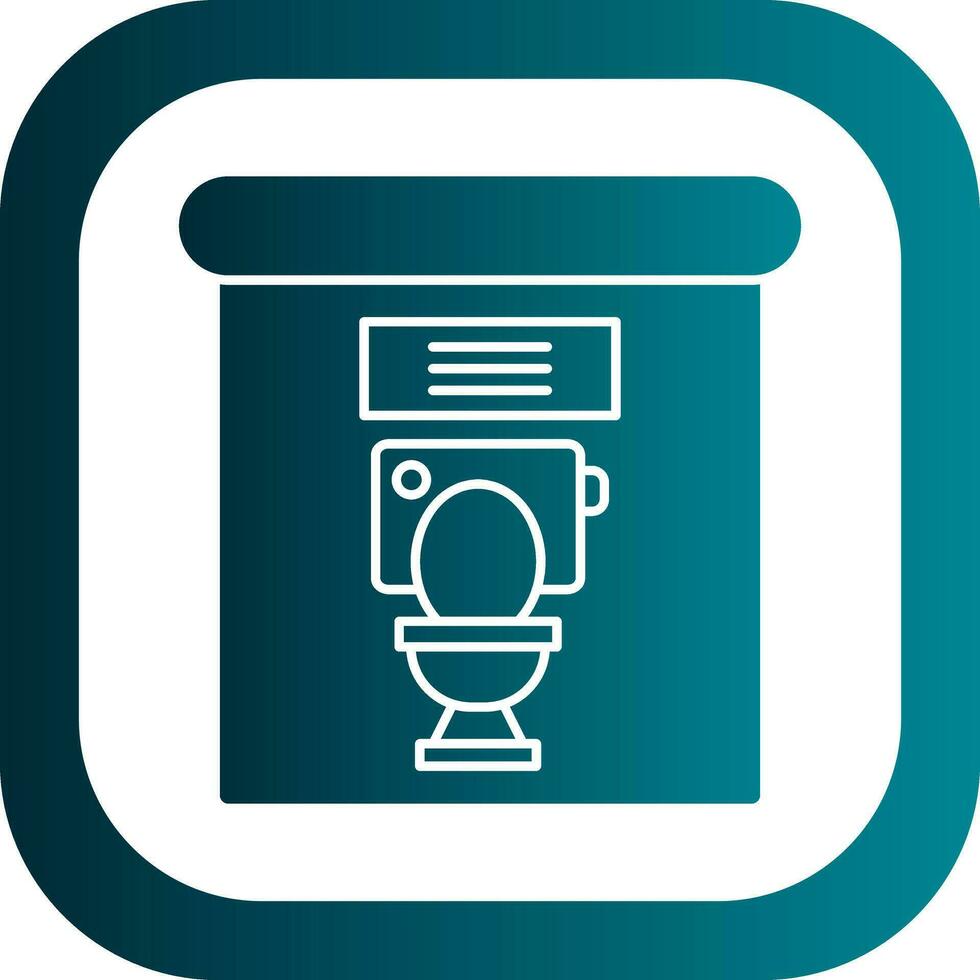 Toiletten-Vektor-Icon-Design vektor