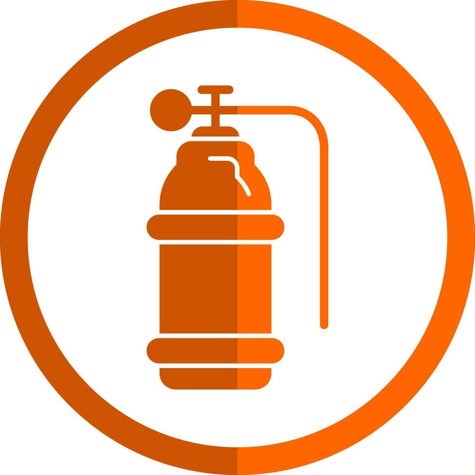 Sauerstofftank-Vektor-Icon-Design vektor