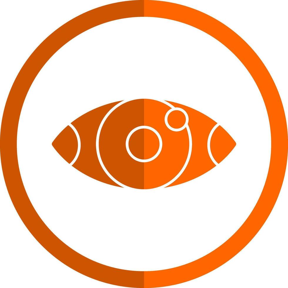 rote Augen-Vektor-Icon-Design vektor