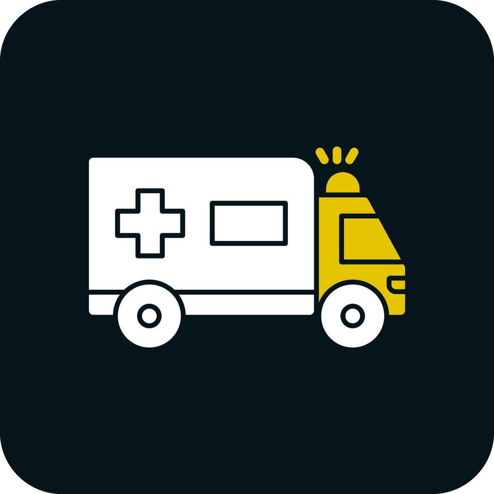 Krankenwagen-Vektor-Icon-Design vektor