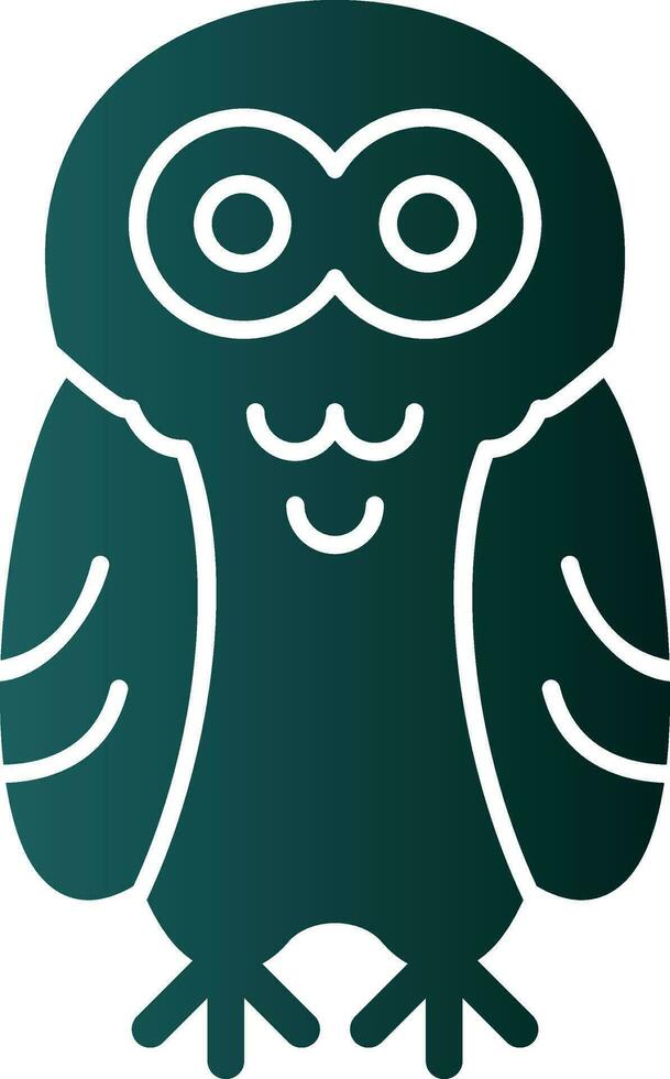 schneebedeckt Eule Vektor Symbol Design