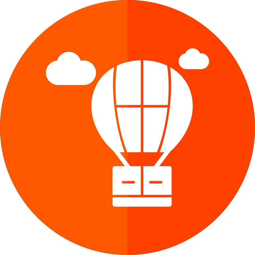 Heißluftballon-Vektor-Icon-Design vektor