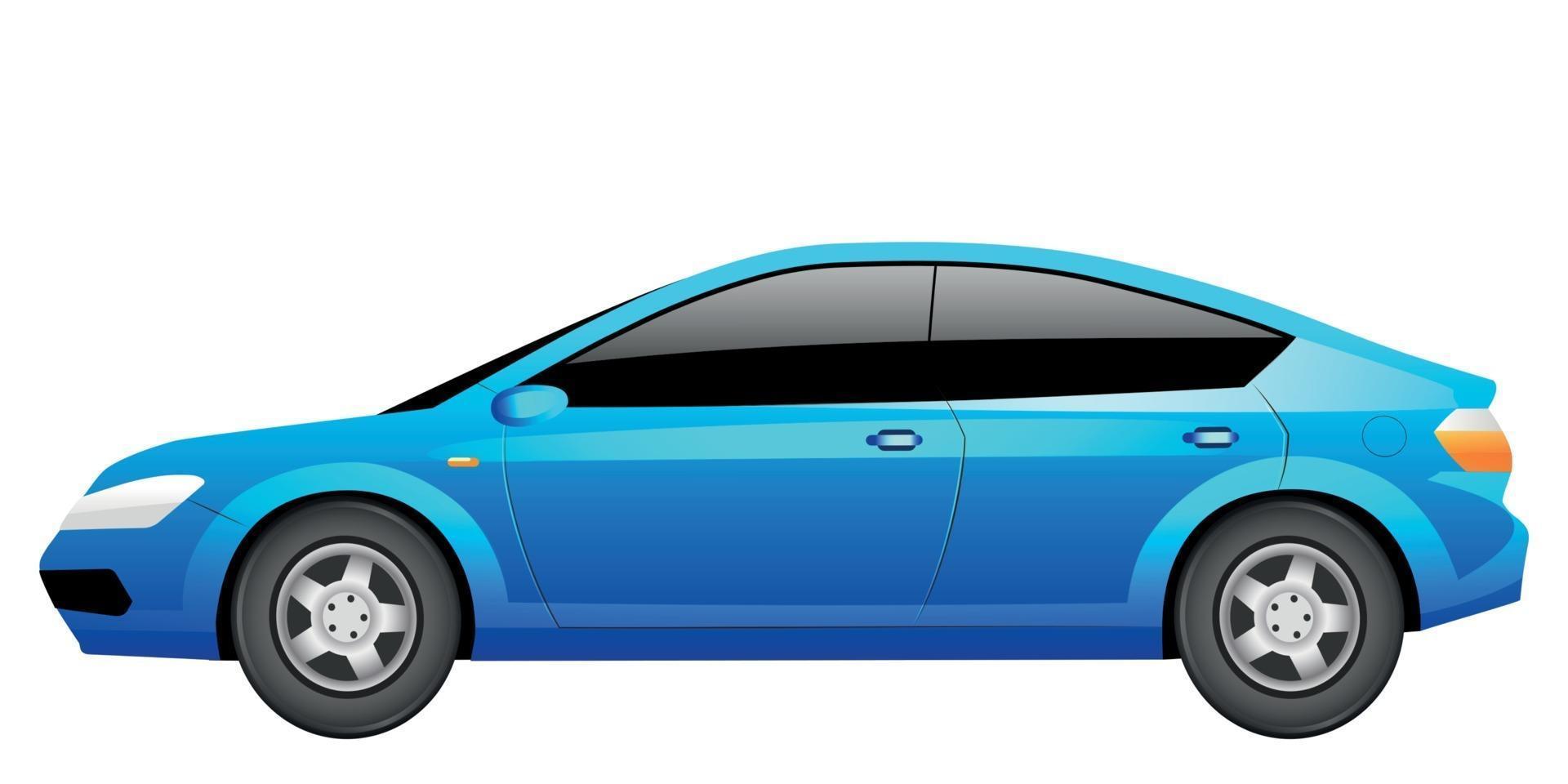 blaue Limousine Cartoon-Vektor-illustration vektor