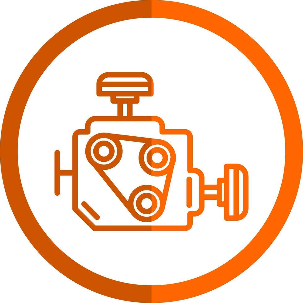 Auto-Motor-Vektor-Icon-Design vektor