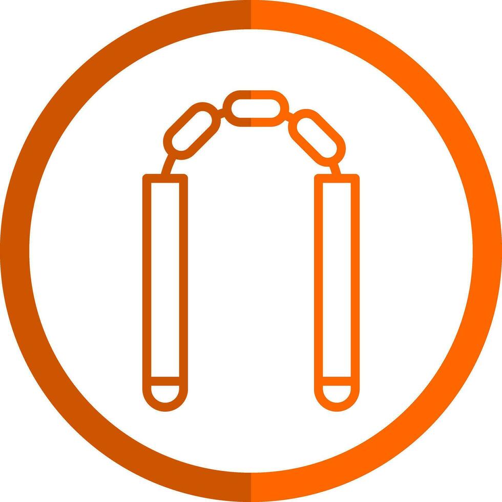 Nunchaku Vektor Symbol Design