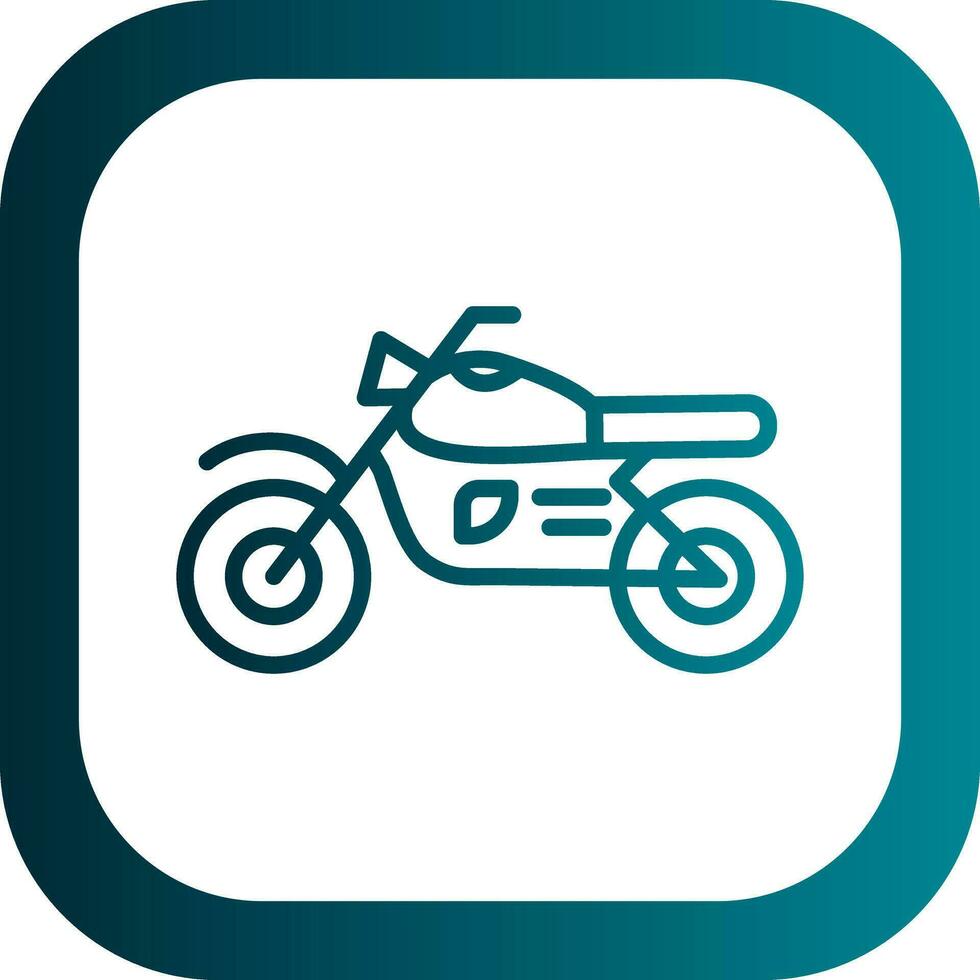 Motorrad-Vektor-Icon-Design vektor