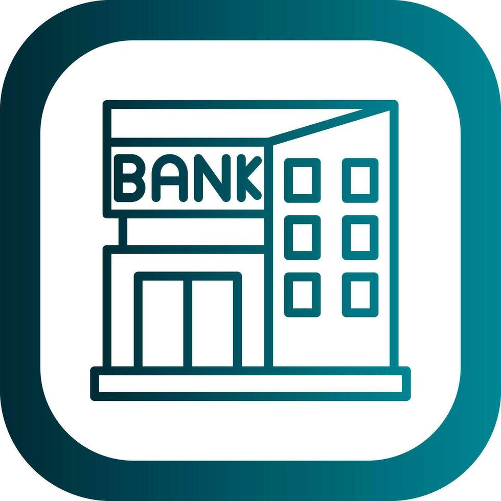 Bank-Vektor-Icon-Design vektor