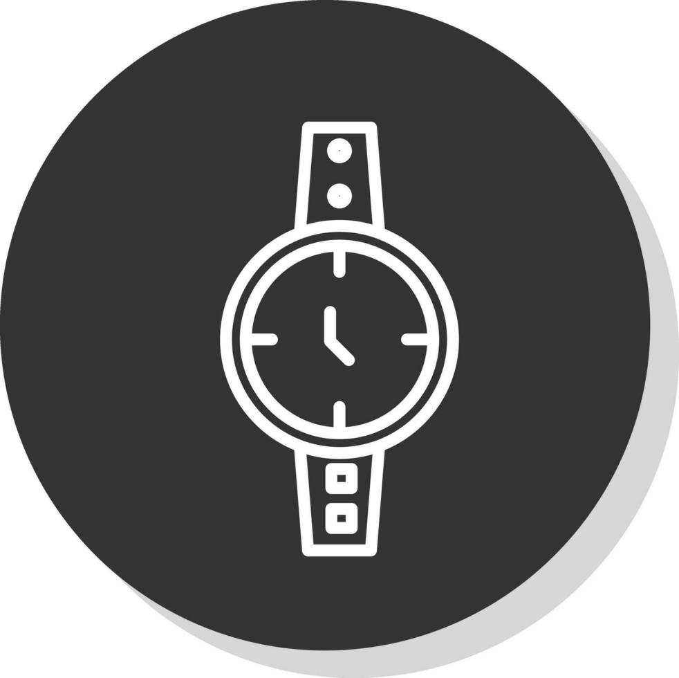 Armbanduhr-Vektor-Icon-Design vektor