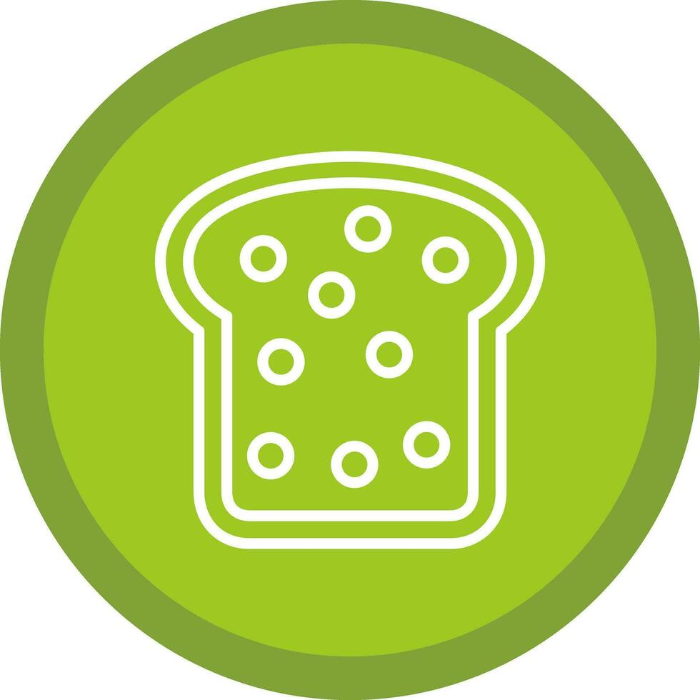 Brot-Vektor-Icon-Design vektor