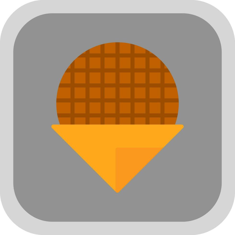 Stroopwafel-Vektor-Icon-Design vektor