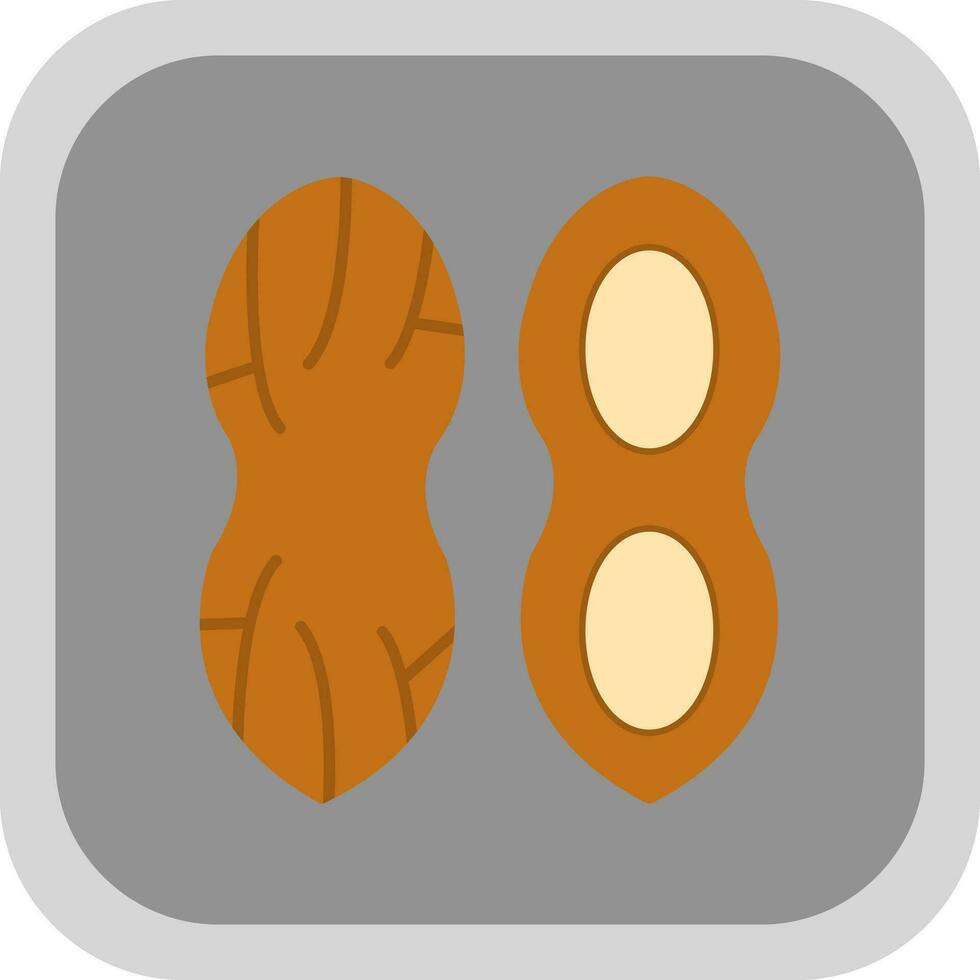 Erdnüsse-Vektor-Icon-Design vektor