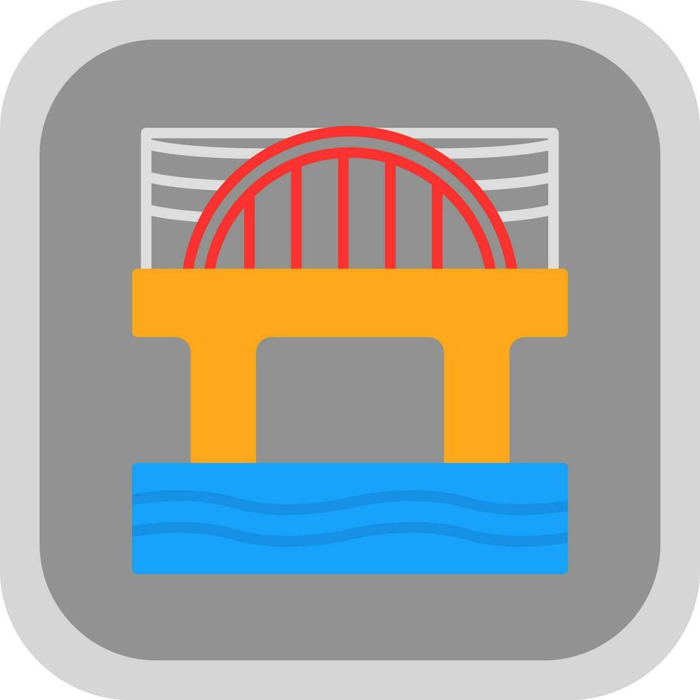 Brücke-Vektor-Icon-Design vektor