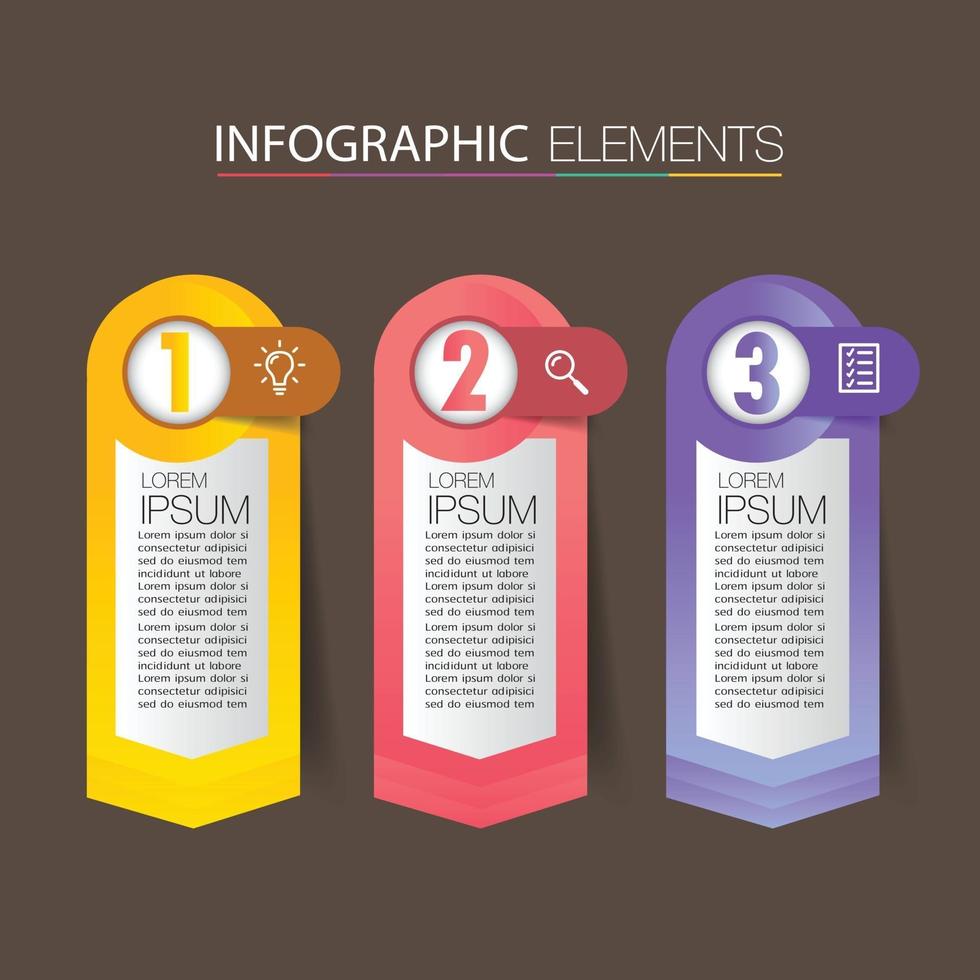 moderne Textfeldvorlage Banner Infografiken vektor