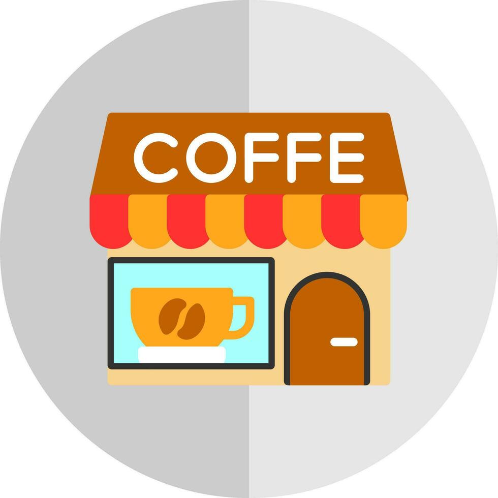kaffe affär vektor ikon design