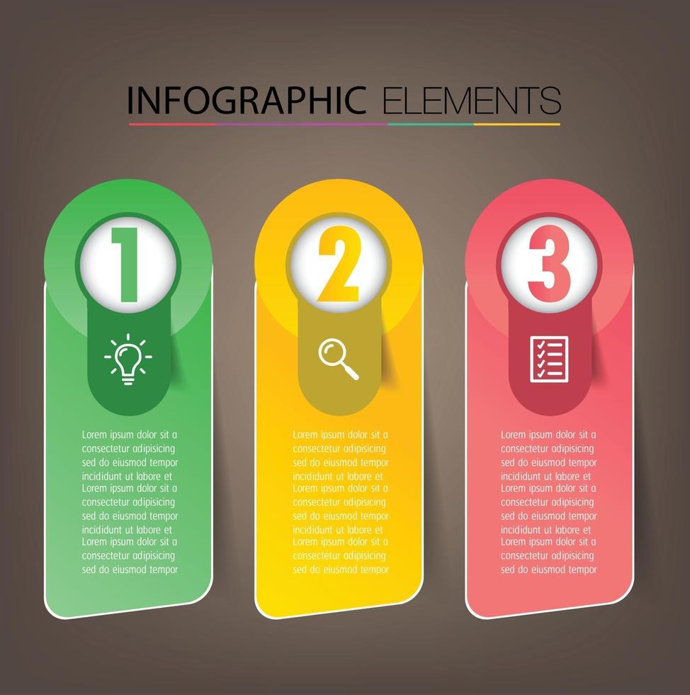 moderne Textfeldvorlage Banner Infografiken vektor