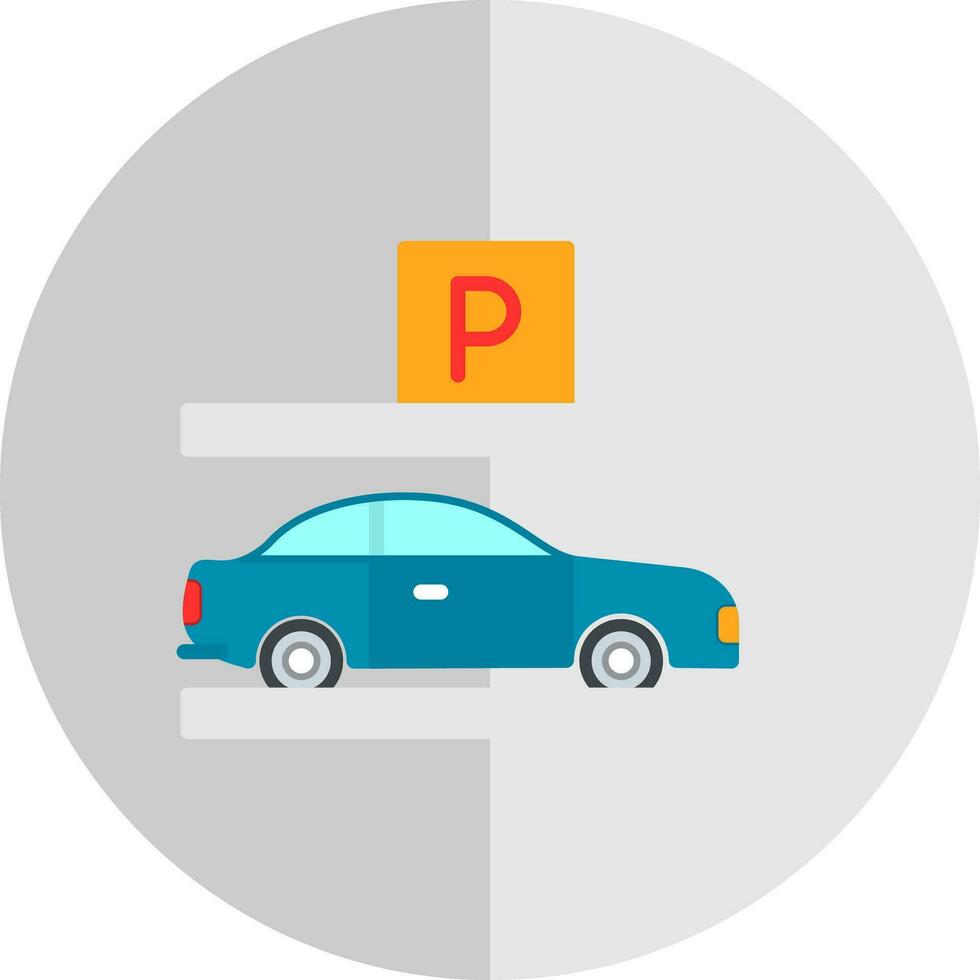 Parkplatz-Vektor-Icon-Design vektor