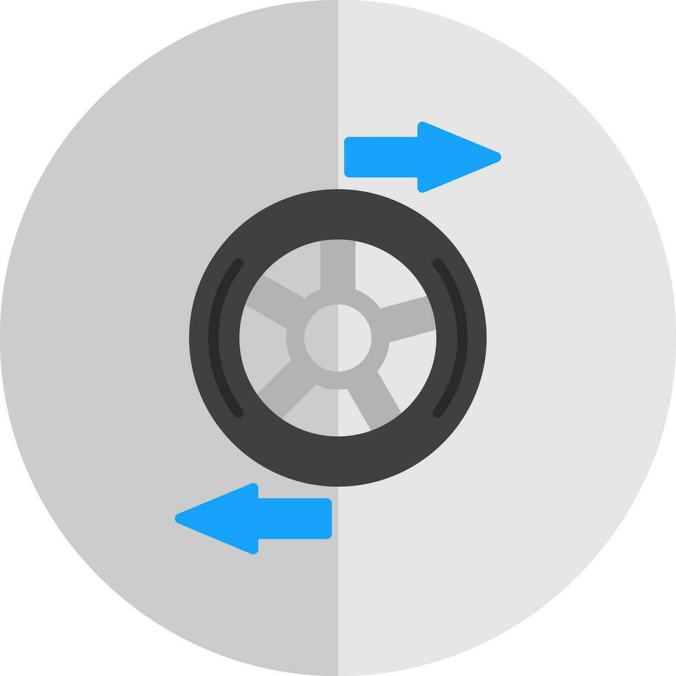 hjul inriktning vektor ikon design
