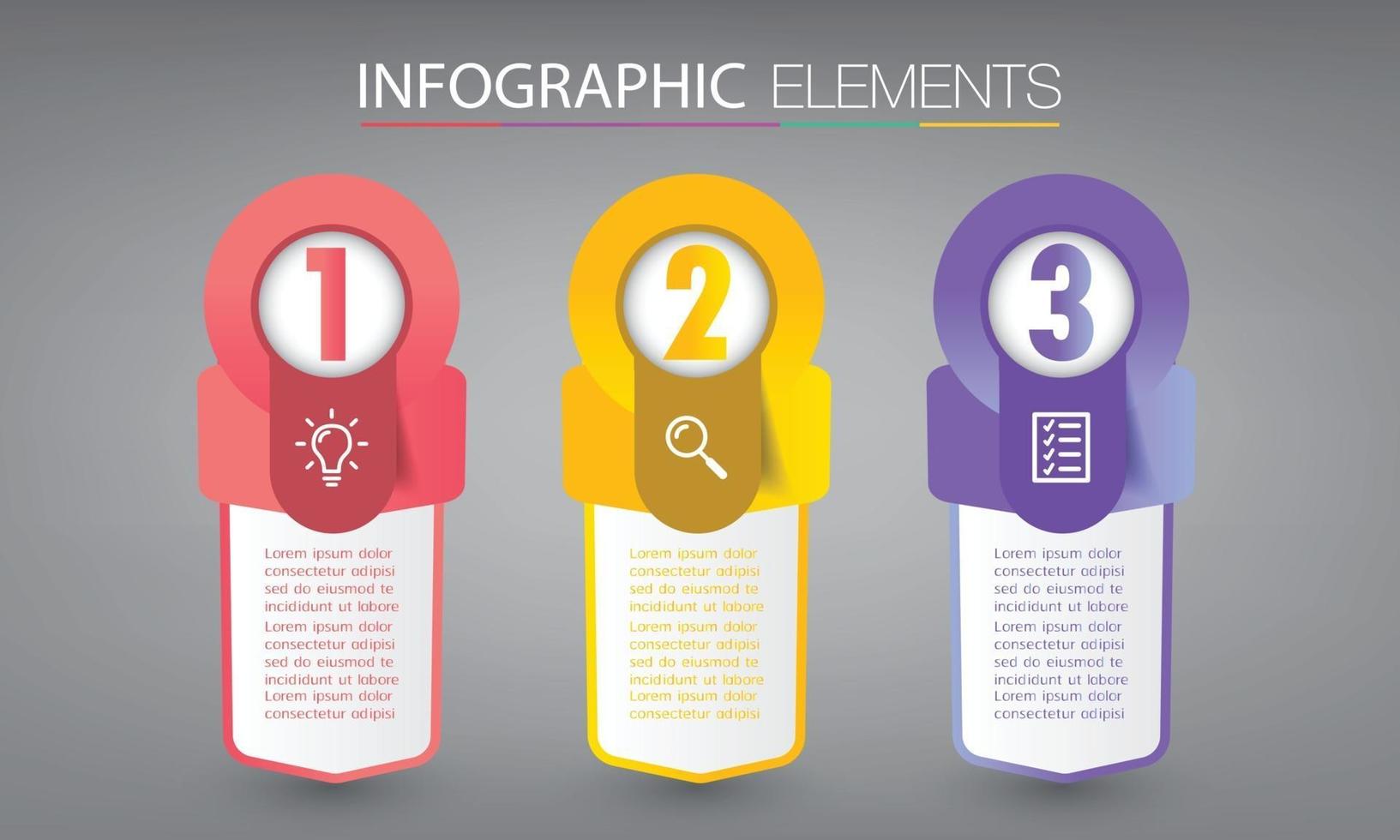 moderne Textfeldvorlage Banner Infografiken vektor