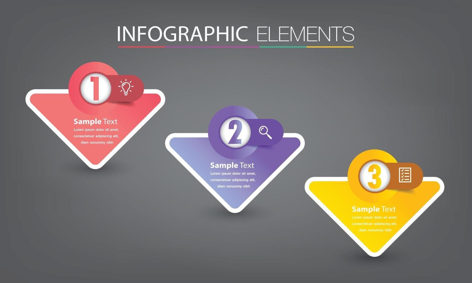 moderne Textfeldvorlage Banner Infografiken vektor