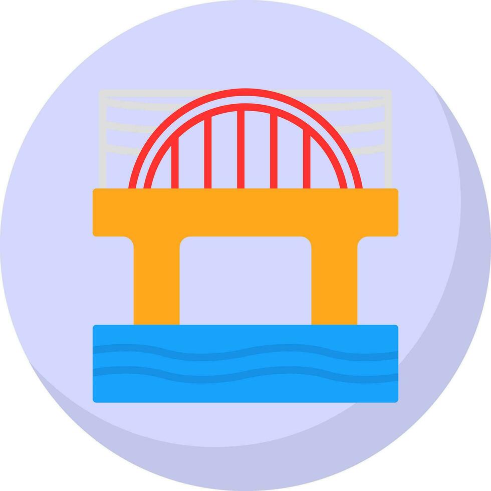 Brücke-Vektor-Icon-Design vektor