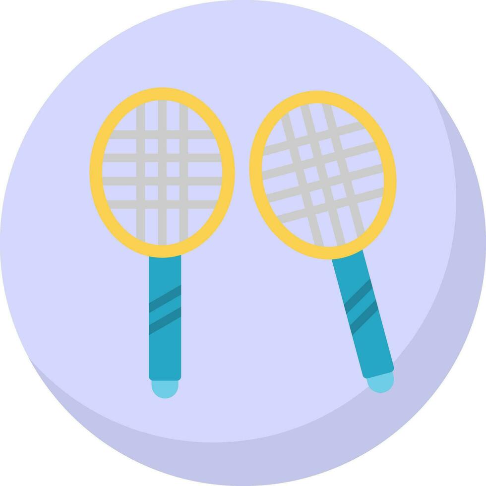 Badminton-Vektor-Icon-Design vektor