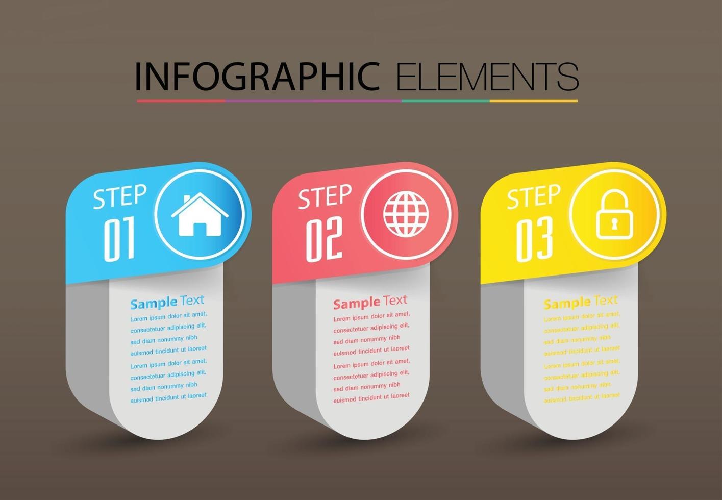 moderne Textfeldvorlage Banner Infografiken vektor