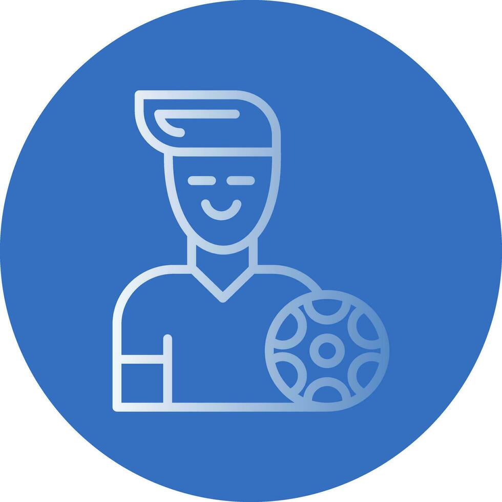 Fußballspieler-Vektor-Icon-Design vektor