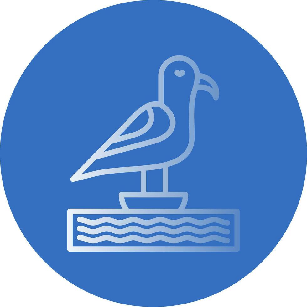 Möwe-Vektor-Icon-Design vektor