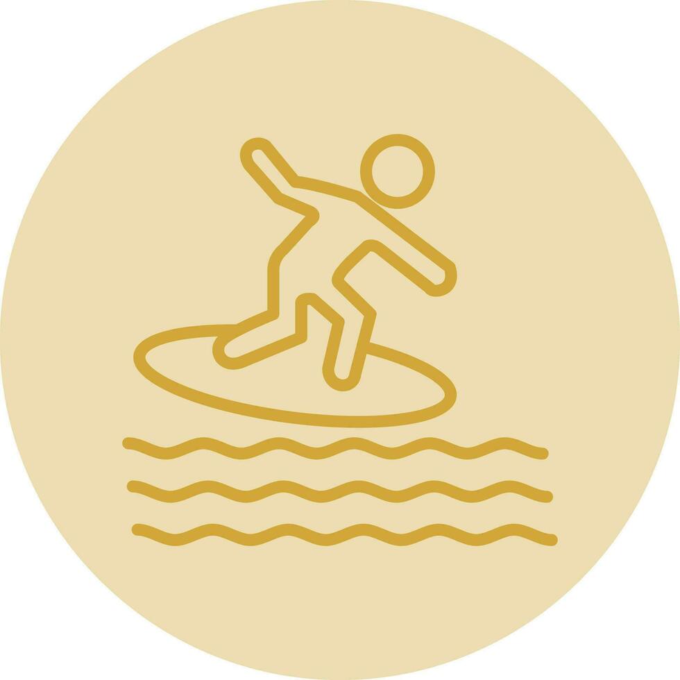 Surfen-Vektor-Icon-Design vektor