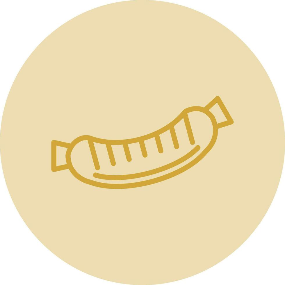 Wurst-Vektor-Icon-Design vektor