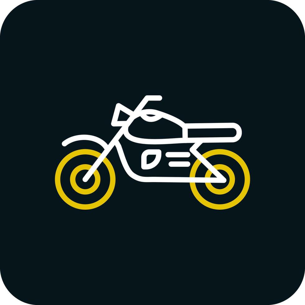 Motorrad-Vektor-Icon-Design vektor