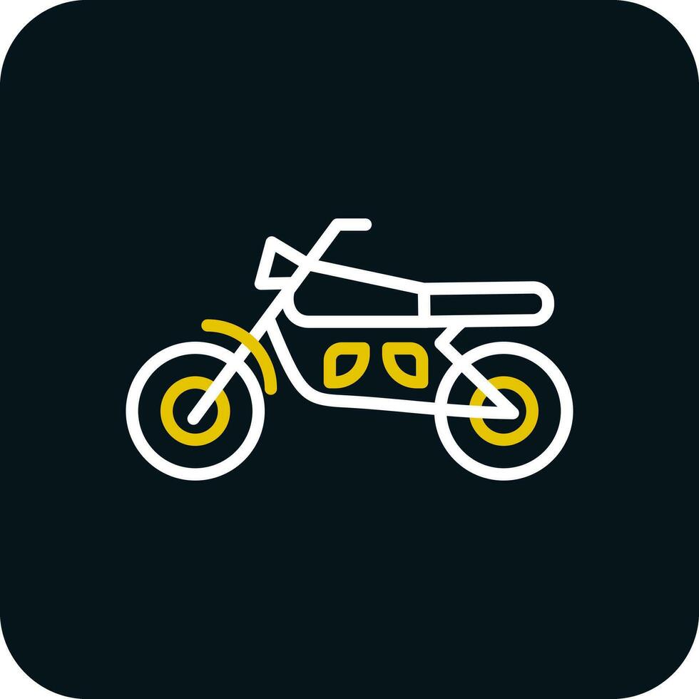 Motorrad-Vektor-Icon-Design vektor