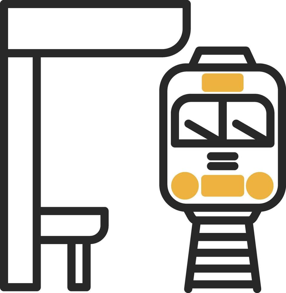 U-Bahn-Vektor-Icon-Design vektor