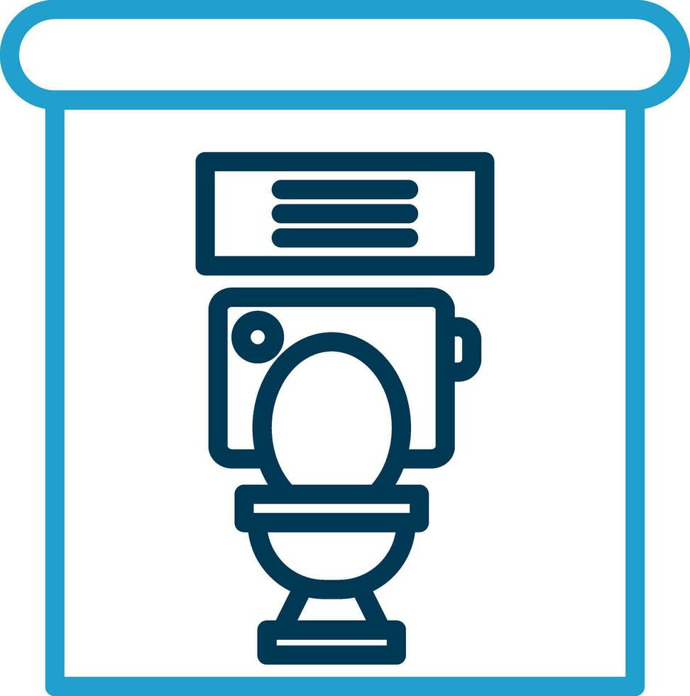 Toiletten-Vektor-Icon-Design vektor
