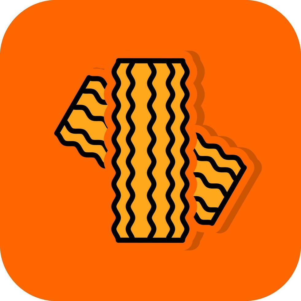 bacon paj vektor ikon design