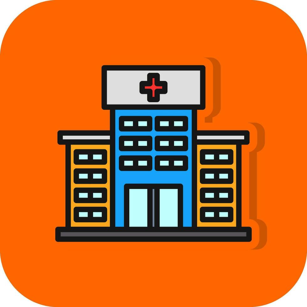 Krankenhaus-Vektor-Icon-Design vektor