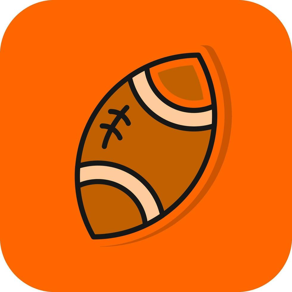 Rugby Ball Vektor Symbol Design