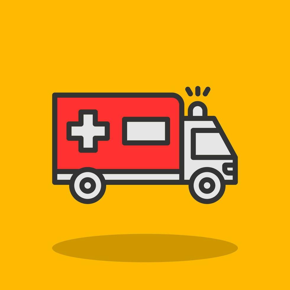 ambulans vektor ikon design