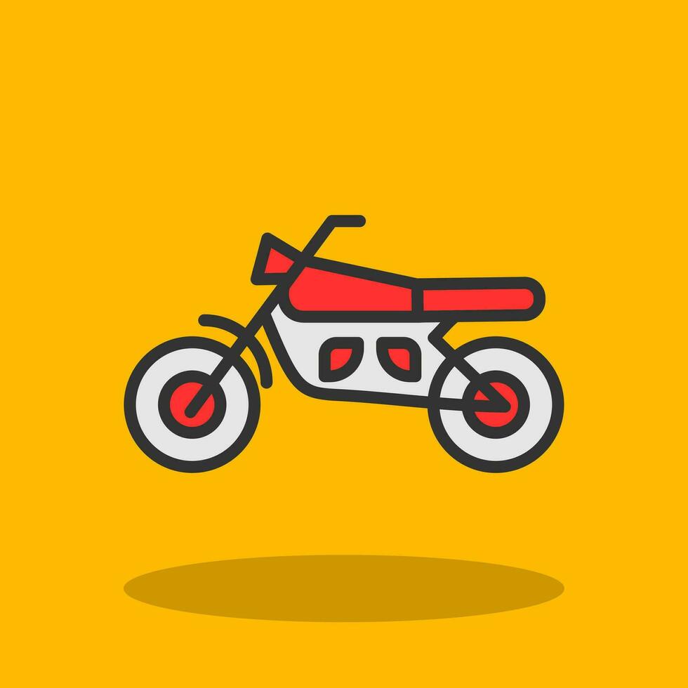 Motorrad-Vektor-Icon-Design vektor