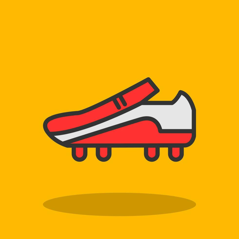 Fußballschuhe Vektor-Icon-Design vektor