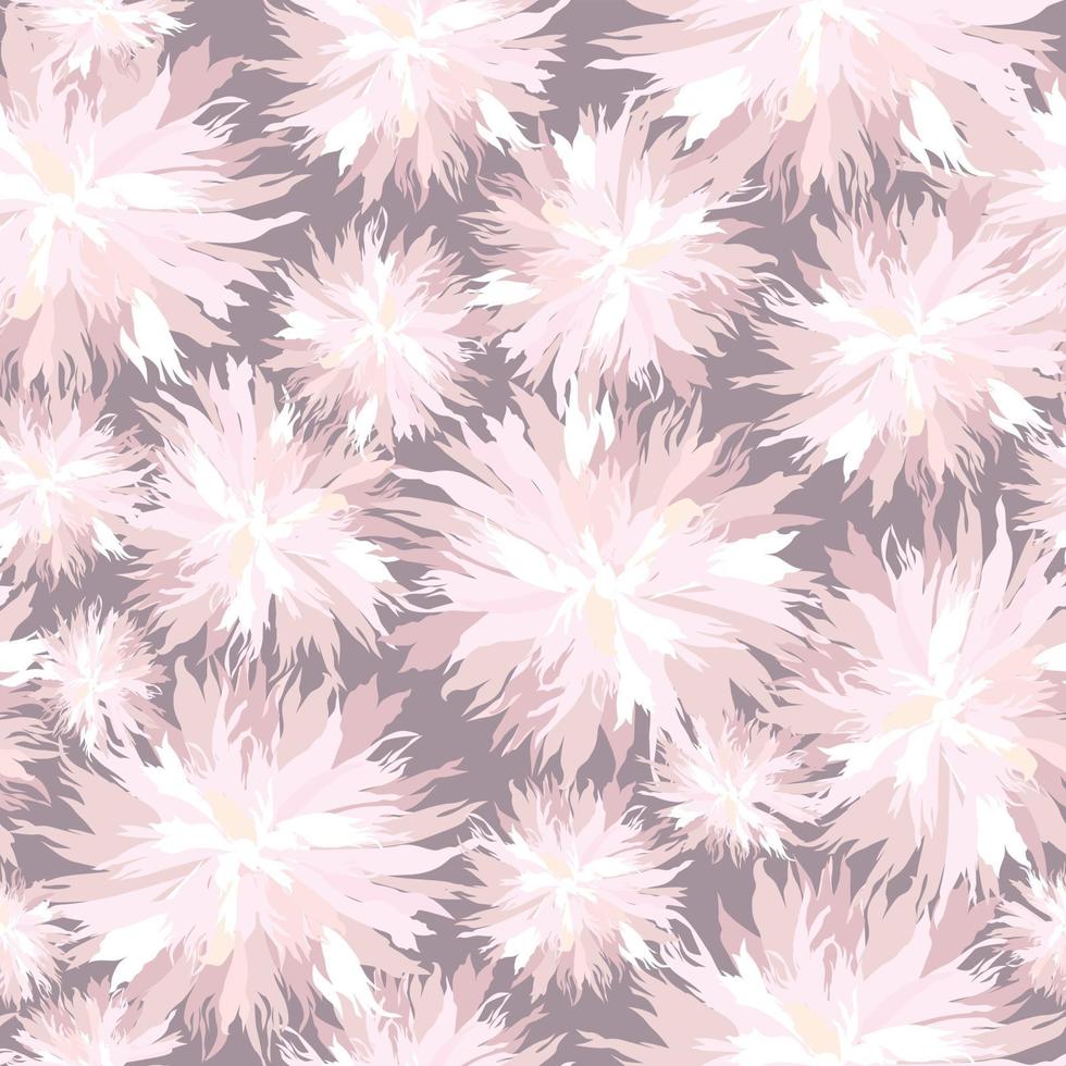 floral nahtlose Muster Blume Chrysantheme dekorative östliche Textur mit Blumengarten Hintergrund vektor