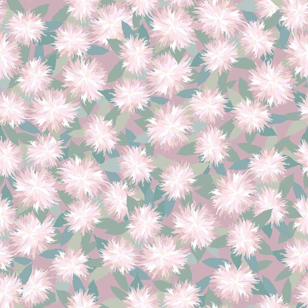 floral nahtlose Muster Blume Chrysantheme dekorative östliche Textur mit Blumengarten Hintergrund vektor