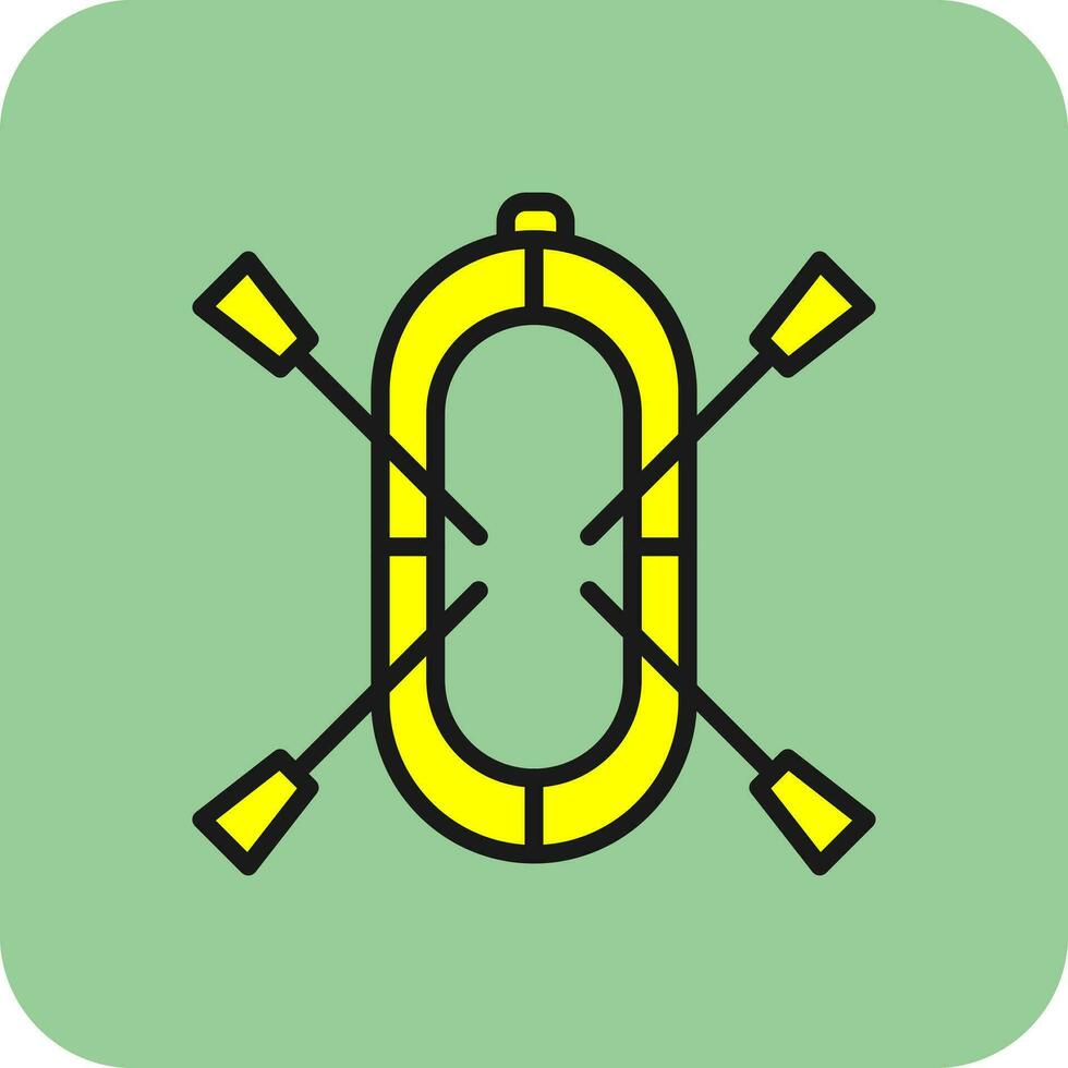 Rafting-Vektor-Icon-Design vektor