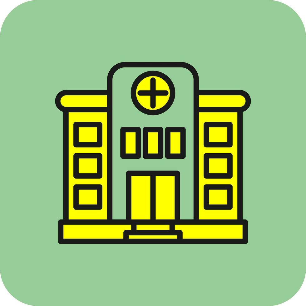 Krankenhaus-Vektor-Icon-Design vektor