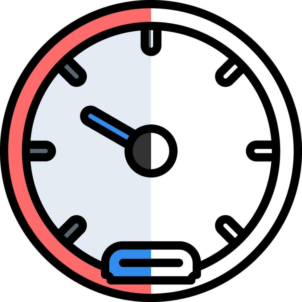 Tachometer-Vektor-Icon-Design vektor