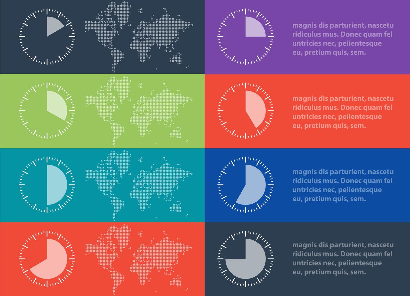 vektor tidslinje infographic