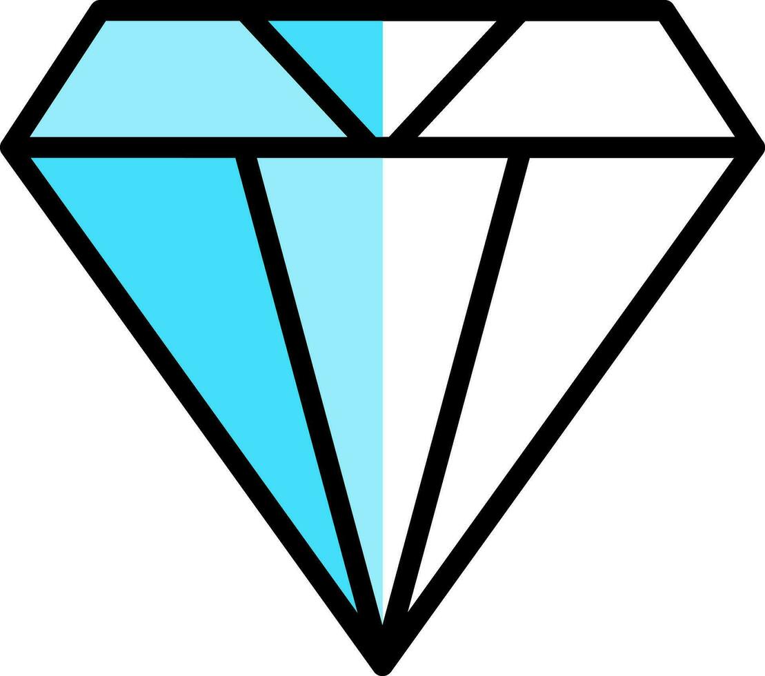 Diamant-Vektor-Icon-Design vektor